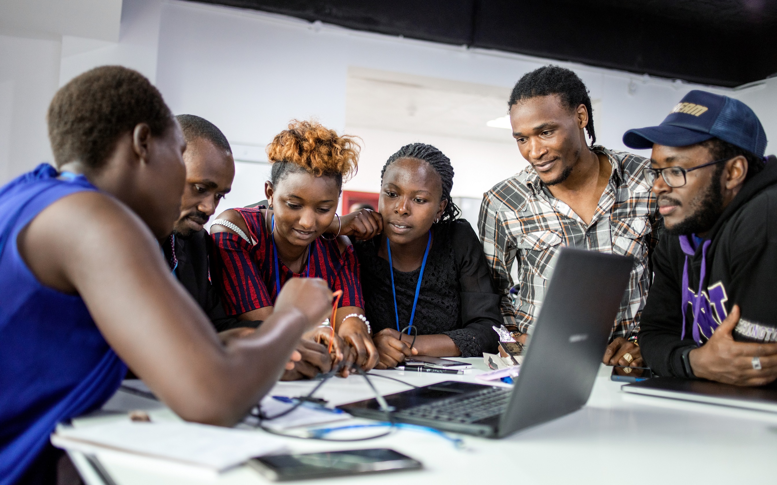 Participants of a training at the Digital Transformation Center Kigali, Rwanda. © Mali Lazell, GIZ
